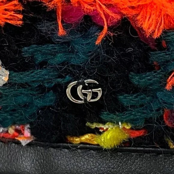 Gucci Beret Green Red Black GG Marmont - Picture 6 of 10